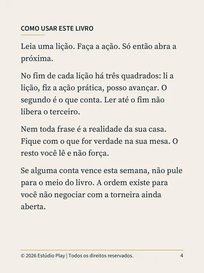 Página Como usar este livro